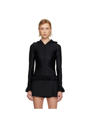 Sandy Liang Black Parsnip Zip Hoodie