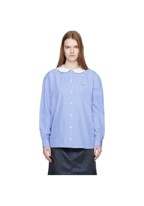 Sandy Liang Blue & White Contessa Shirt