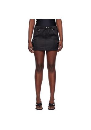 Coperni Black Tailored Cargo Miniskirt