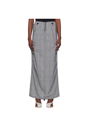 Coperni Gray Tailored Cargo Maxi Skirt