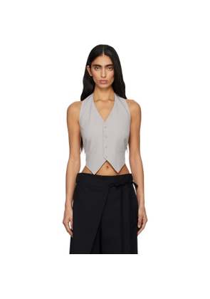 MM6 Maison Margiela Gray Light Wool Blend Vest