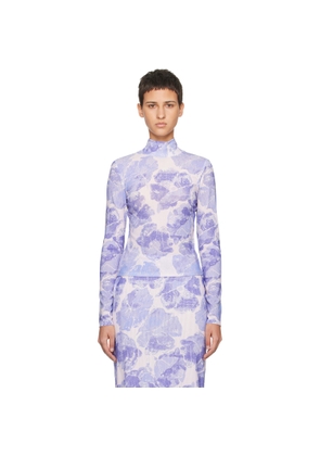 Staud Purple Helvin Turtleneck