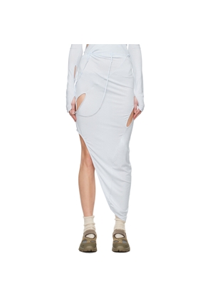 POST ARCHIVE FACTION (PAF) Blue 6.0 Center Midi Skirt