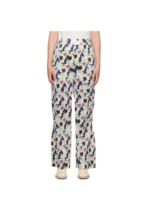 Henrik Vibskov Multicolor Remember Plisse Trousers