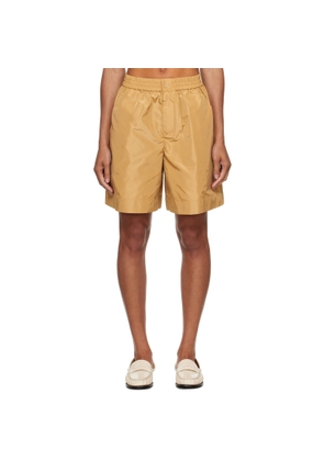 Staud Beige Genny Shorts