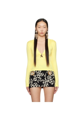 AREA Yellow Star Stud Top