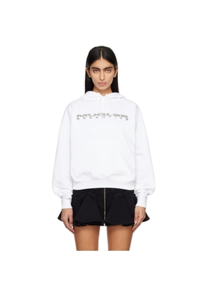 Mugler White Executive Hoodie