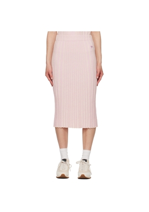 Maison Kitsuné Pink Baby Fox Midi Skirt