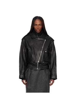 Isabel Marant Black Aneli Leather Jacket