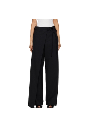 MM6 Maison Margiela Black Wool Blend Trousers