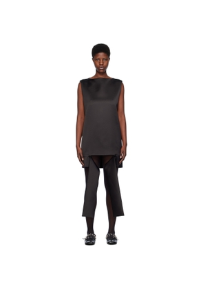 We11done Black Strap Minidress