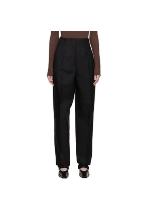Sportmax Black Carrot-Fit Trousers