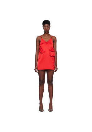 We11done Red Pocket Minidress