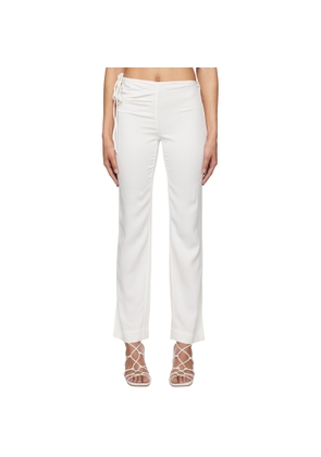 Christopher Esber White Bertoia Trousers
