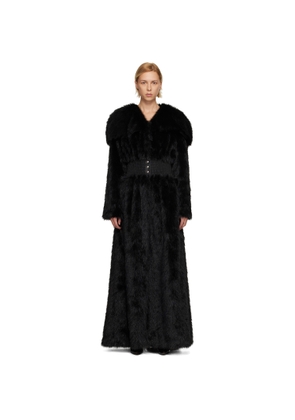 Nicklas Skovgaard SSENSE Exclusive Black Lily Faux-Fur Coat