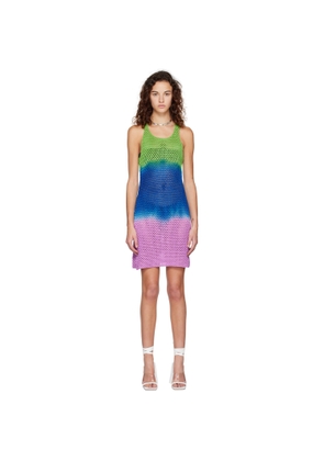 AGR Multicolor Scoop Neck Mini Dress