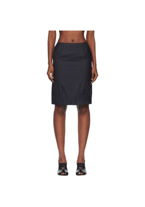 MM6 Maison Margiela Black Virgin Wool Miniskirt