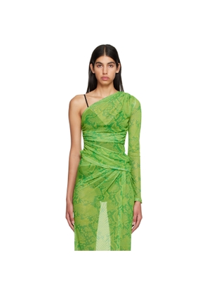 Atlein Green Printed T-Shirt