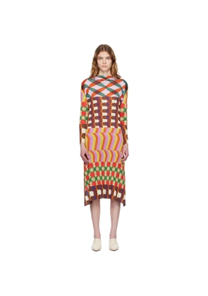 PLEATS PLEASE ISSEY MIYAKE Multicolor Harmony Midi Dress