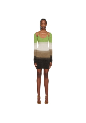 GCDS Green Degradé Minidress