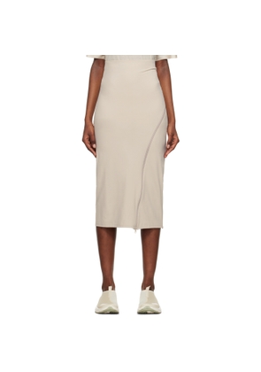 POST ARCHIVE FACTION (PAF) Taupe 5.0+ Center Midi Skirt