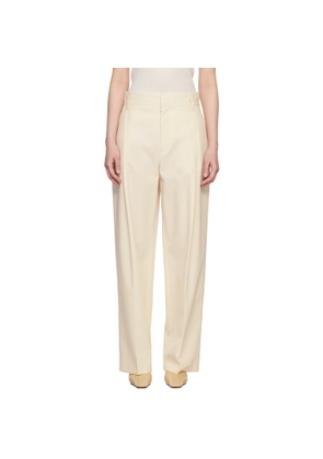 Maria McManus Off-White Pleated Trousers