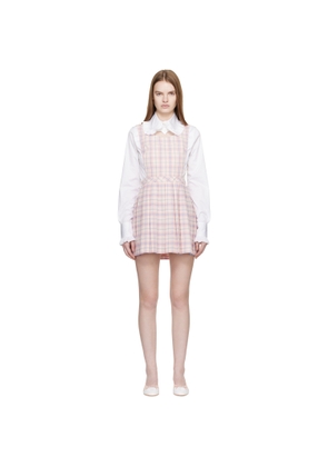 Sandy Liang Pink Pilot Pinafore Minidress