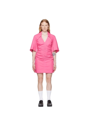 GANNI SSENSE Exclusive Pink Minidress