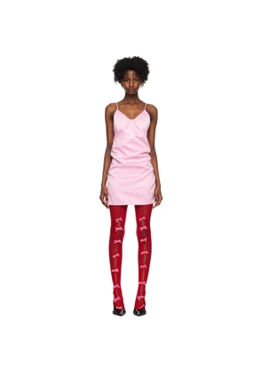 We11done Pink Slip Minidress