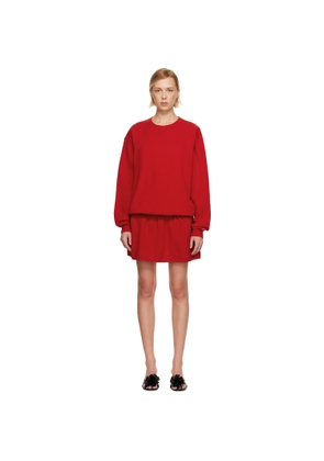 Sandy Liang Red Kazia Knit Minidress