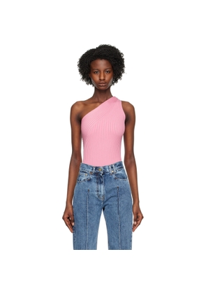 AERON Pink Asymmetric Bodysuit