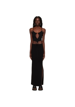 Aya Muse Black Mesquite Midi Dress