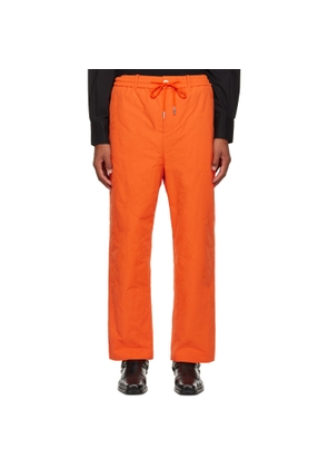 Feng Chen Wang Orange Phoenix Embroidered Trousers
