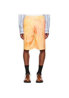 Feng Chen Wang Orange Phoenix Shorts