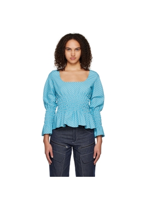 paria /FARZANEH Blue Bubblegum Blouse