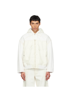 Song for the Mute Off-White TKL Edition Faded Denim Jacket