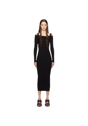 WYNN HAMLYN Black Luca Midi Dress