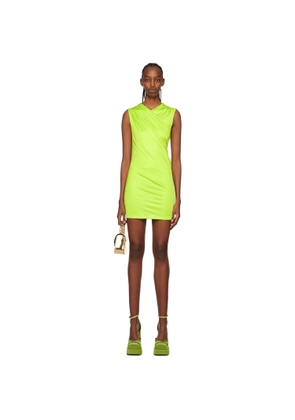 Versace Green Wrap Minidress