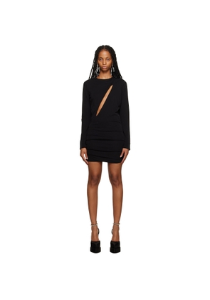 Versace Black Slashed Minidress