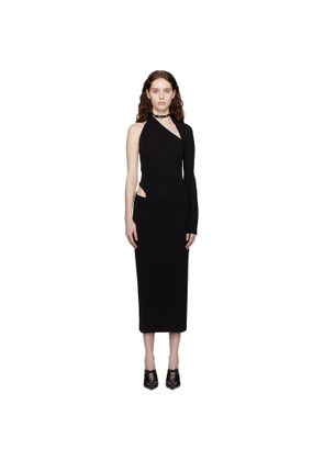 Versace Black Cutout Midi Dress