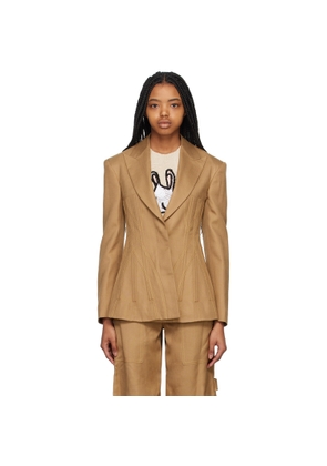 Stella McCartney Tan Corset Blazer