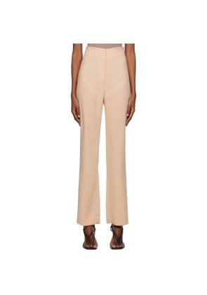 Paris Georgia SSENSE Work Capsule – Beige Paneled Trousers