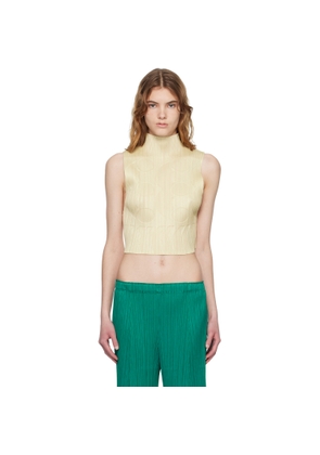 PLEATS PLEASE ISSEY MIYAKE Yellow Tune Top