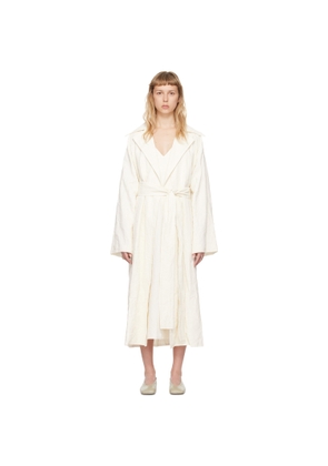 Quira SSENSE Exclusive Off-White Duster Coat