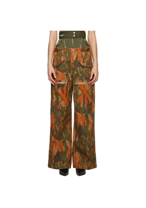 Dion Lee Brown Slouchy Pocket Trousers