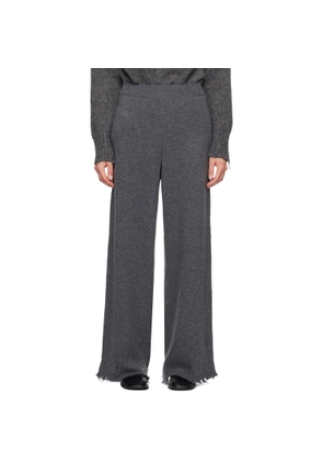 Stella McCartney Gray Flared High-Rise Trousers