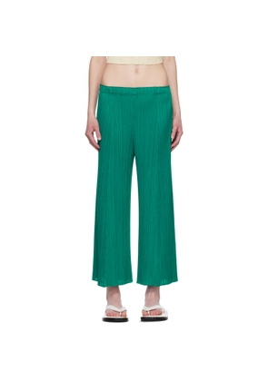 PLEATS PLEASE ISSEY MIYAKE Green Monthly Colors November Trousers