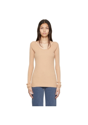 LOW CLASSIC Beige Rayon Sweater
