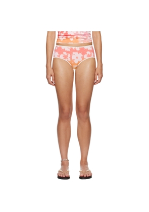I'm Sorry by Petra Collins SSENSE Exclusive Pink Mimi Wade Edition Floral Swim Briefs