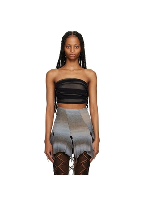Rui Black Gathered Tube Top